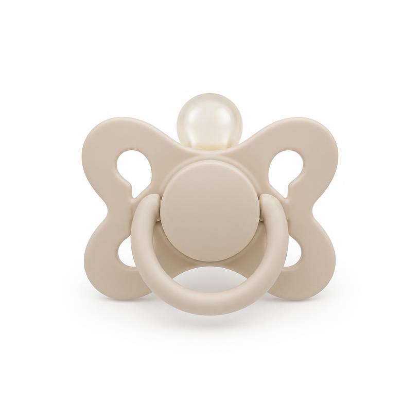 Newborn Butterfly Pacifier in Sand